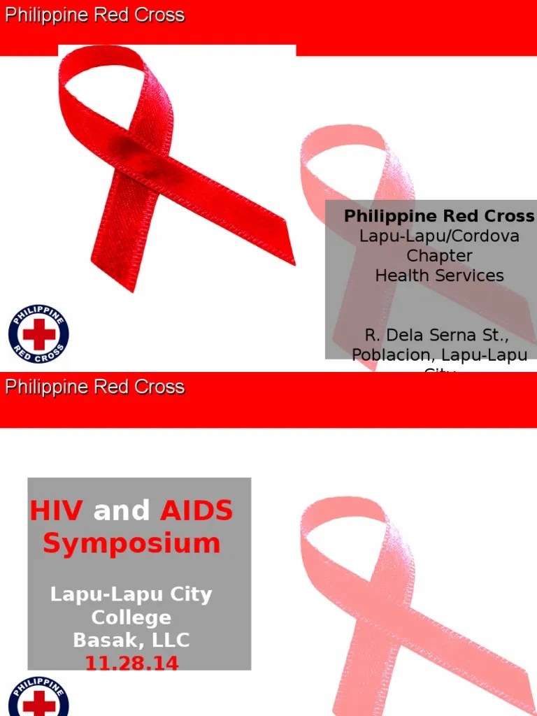 Philippine Red Cross LapuLapu/Cordova Health Services PDF Hiv