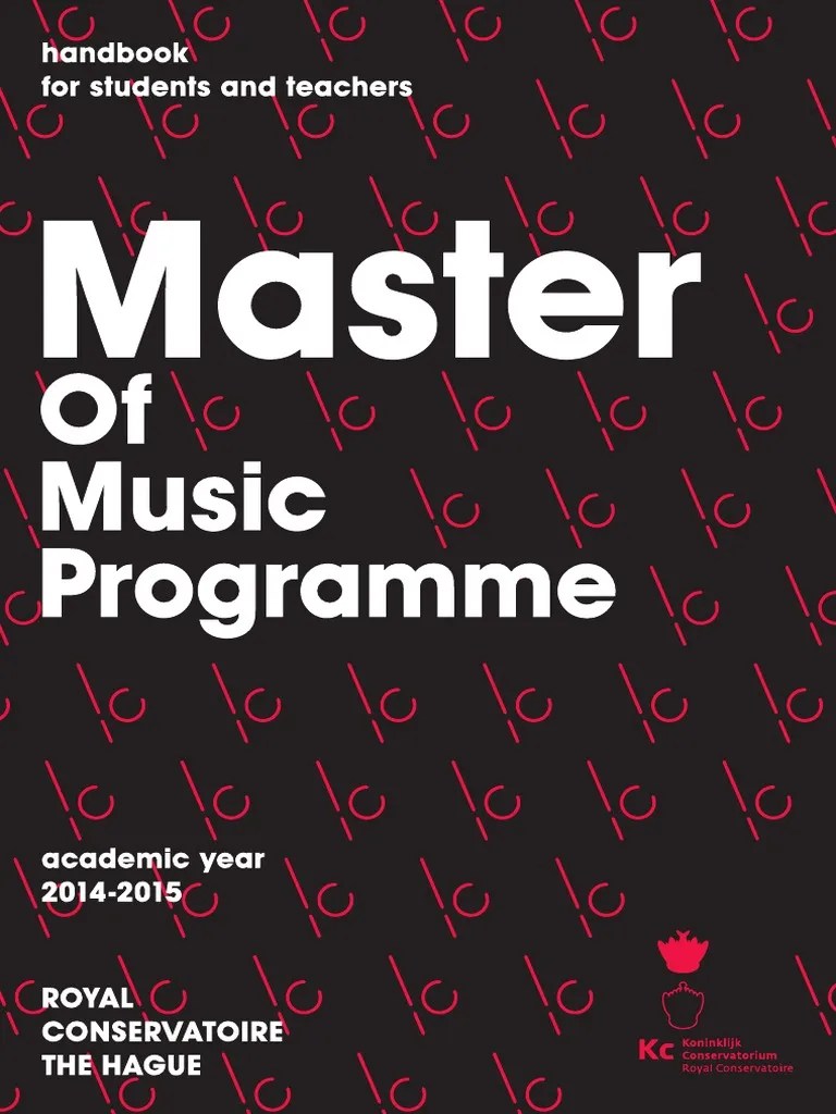 Handbook Master of Music 20142015 FINAL Music Education Curriculum