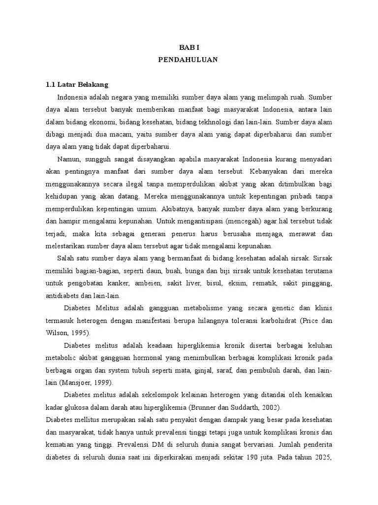 Proposal Daun Sirsak