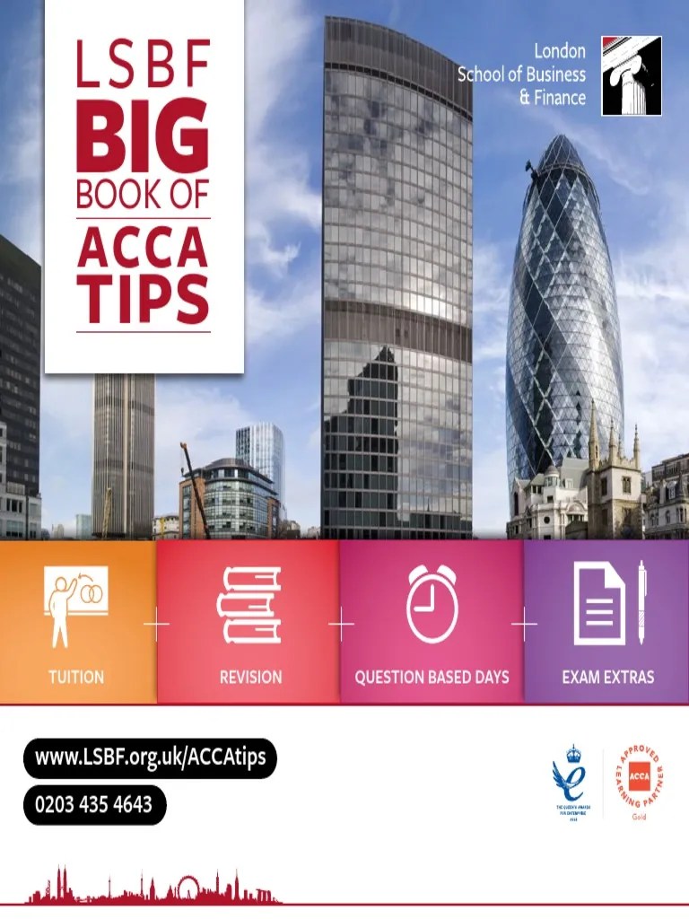Lsbf Big Book of Acca Tips Test (Assessment) Cognition