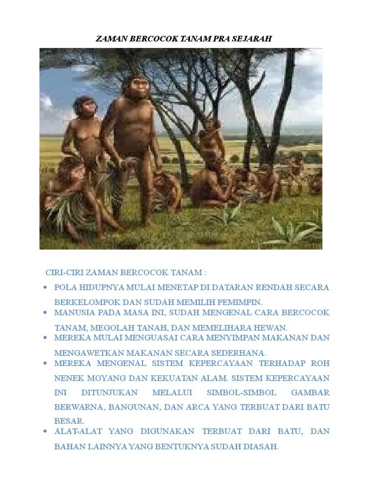 Sistem Kepercayaan Pada Masa Bercocok Tanam Berbagi Tanam