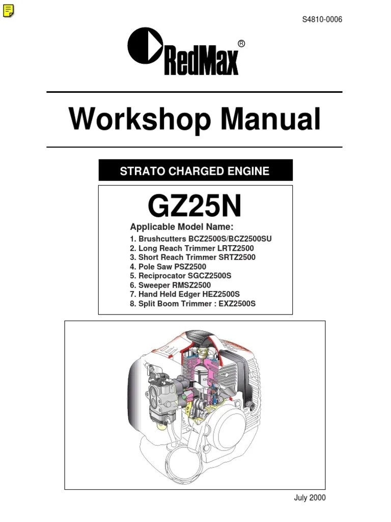 GZ25N Workshop Manual PDF | PDF | Internal Combustion Engine | Carburetor