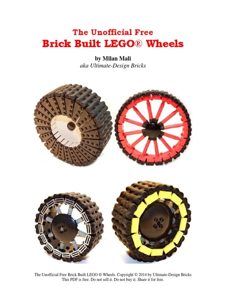 Unoficial FREE BrickBuilt LEGO Wheels Wheel Tire