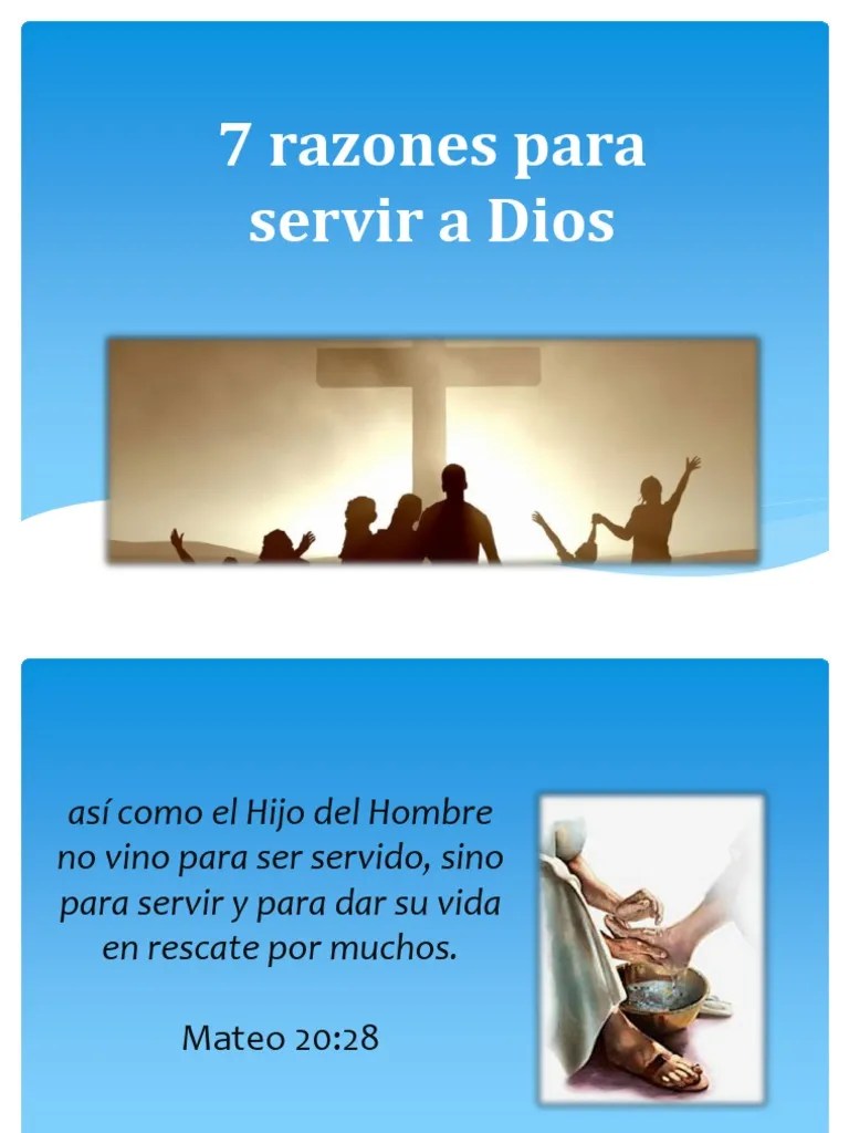 Razones para Servir A Dios PDF Contenido del Nuevo Testamento Jesús