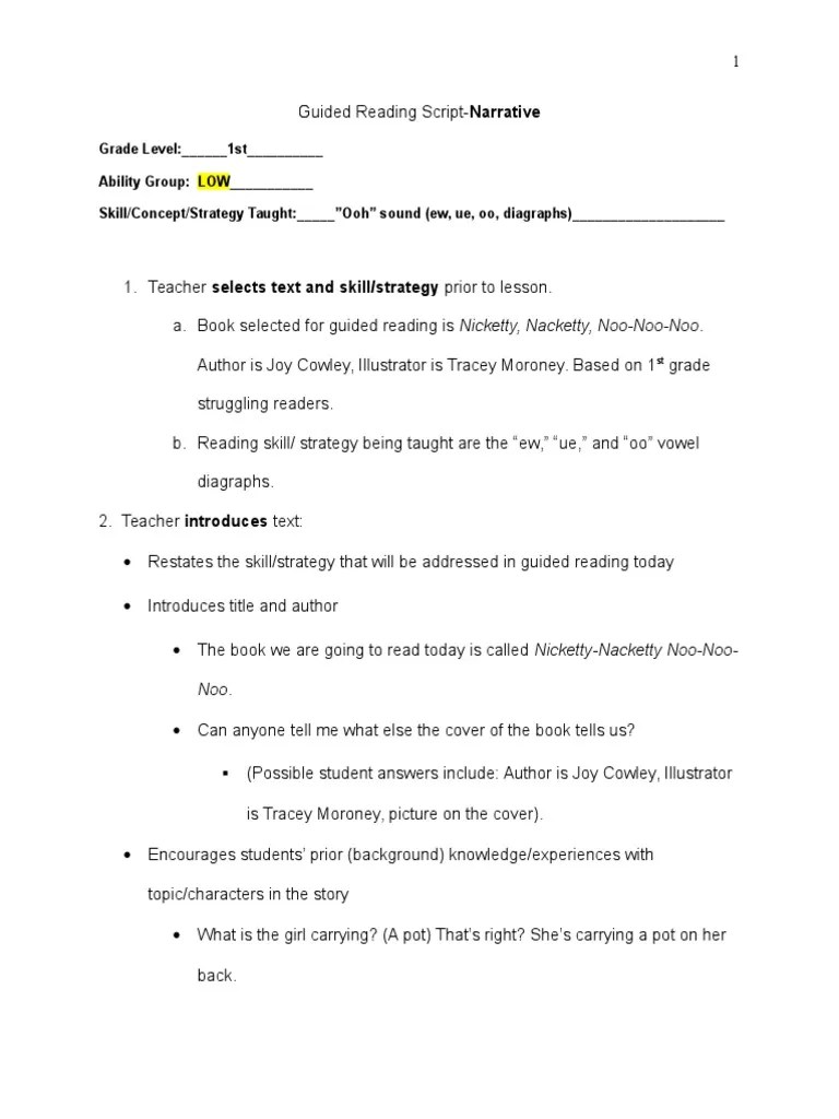 Guided Reading Script (1) Reading (Process) Applied Psychology