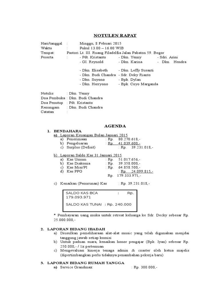 NOTULEN RAPAT