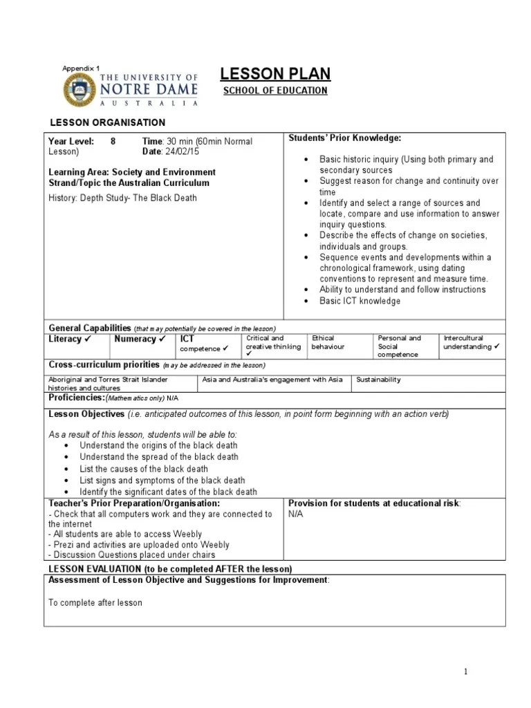 ict lesson plan 1 2 Educational Technology Lesson Plan