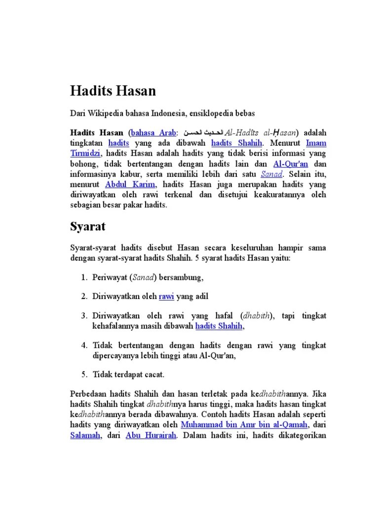 Hadits Hasan | PDF