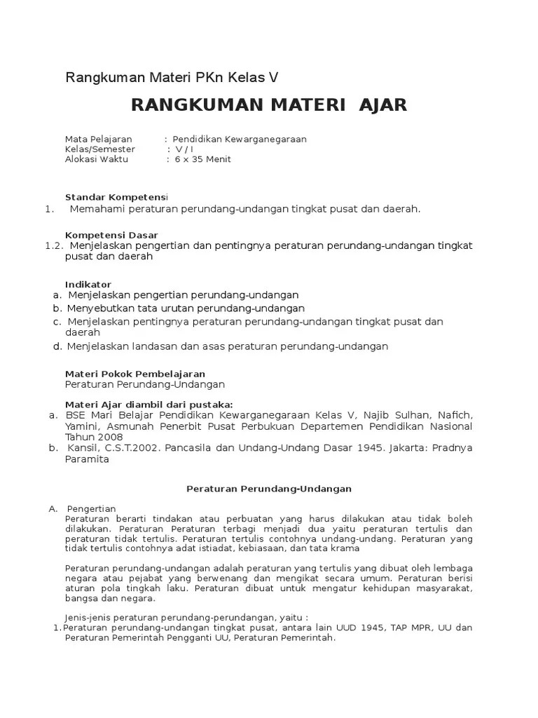 Jenis Peraturan Perundang Undangan Tingkat Daerah