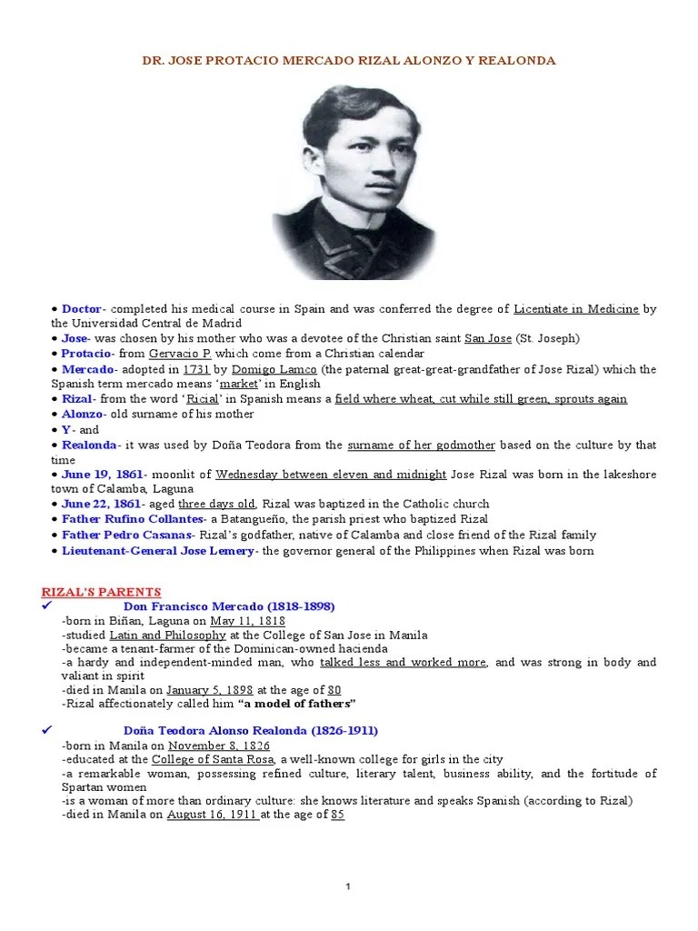 Rizals Work Summary Philippines Fiction & Literature