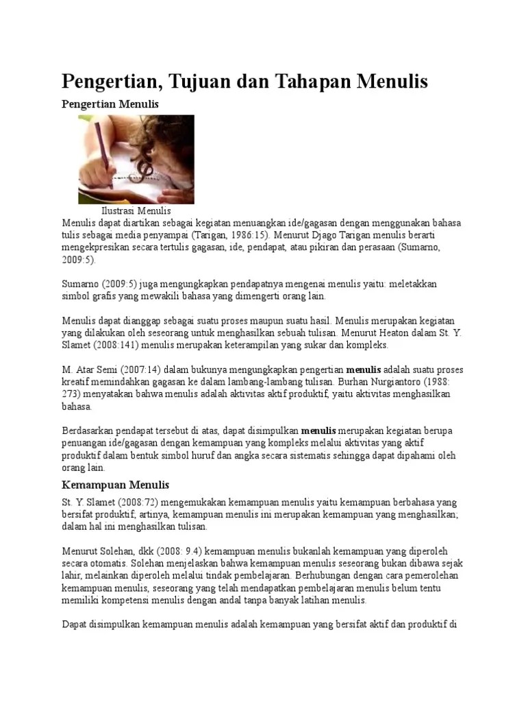 Teori Menulis 5 | PDF