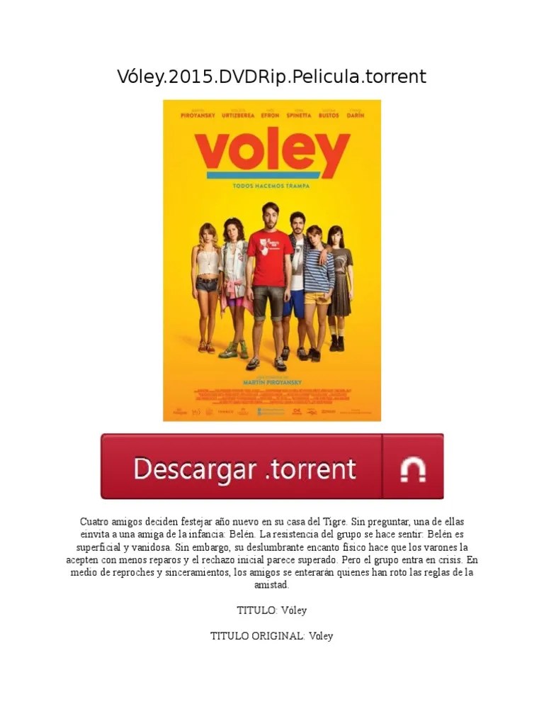 Vóley 2015 DVDRip Pelicula Argentina Torrent