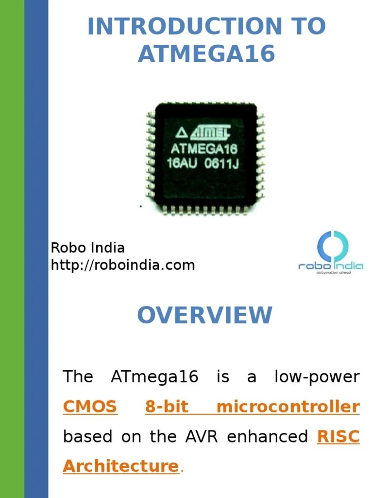Introduction to AVR Microcontroller Atmel Atmega16