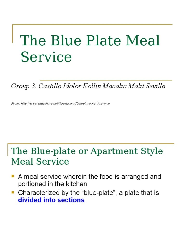 Blue Plate Service Tableware Food And Drink
