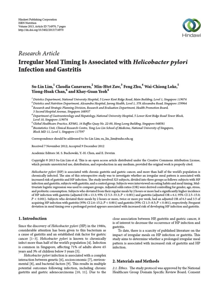 pola makan dan gastritis jurnal.pdf Peptic Ulcer Gastroenterology