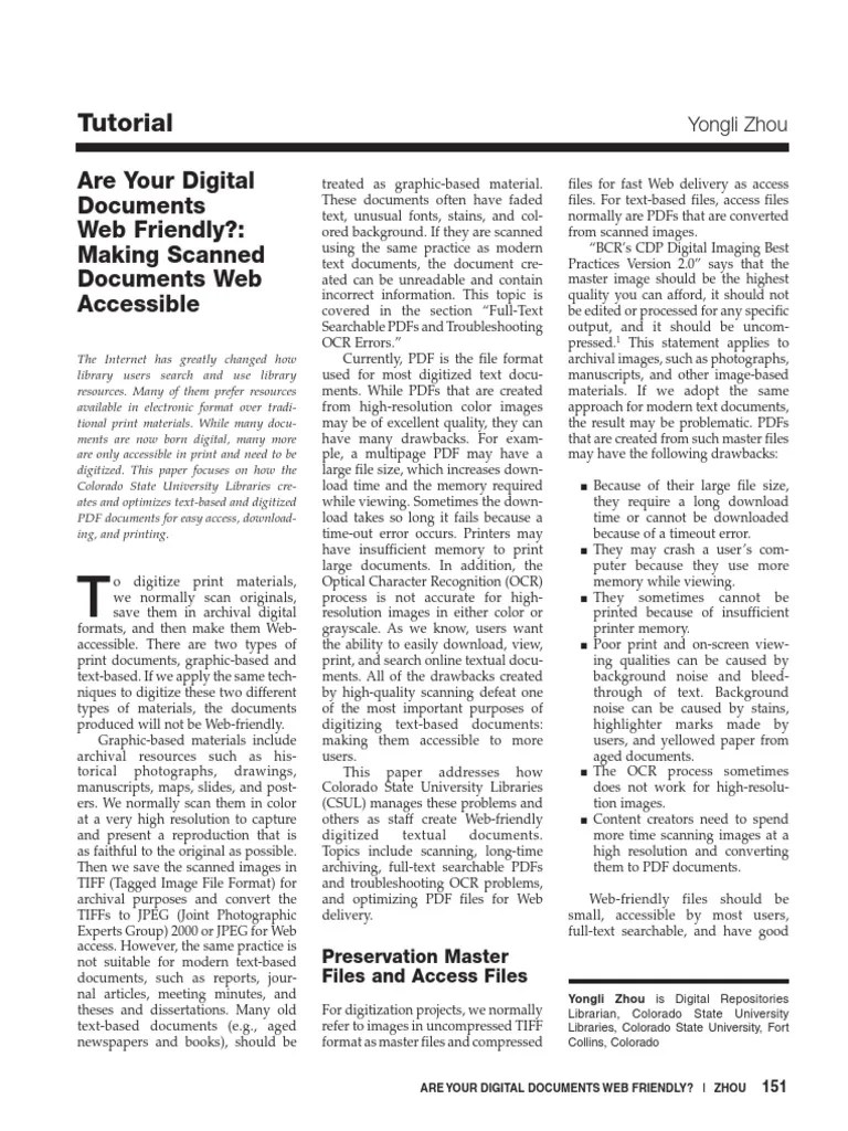 Making Scanned Documents  Accessible Portable Document Format