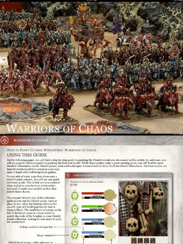 How To Paint Citadel Miniatures Warriors of Chaos PDF