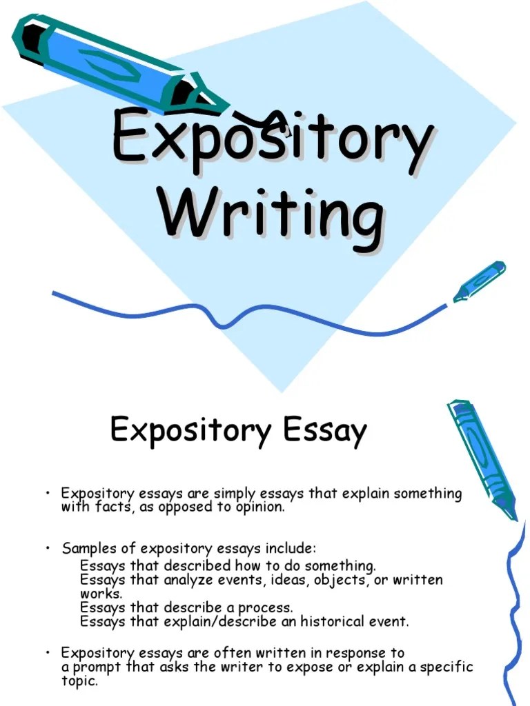 Expository Writing PDF Essays Paragraph