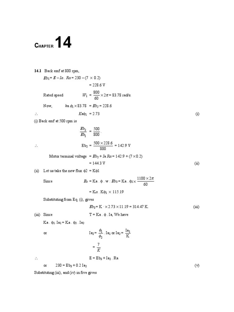 MD Singh Power Electronics Solution Manual To Chapter 14 PDF