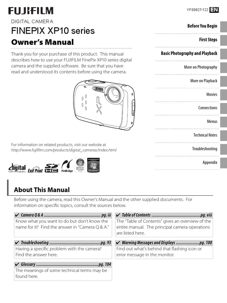 Fuji Film Xp Manual Battery Charger Exposure (Photography)