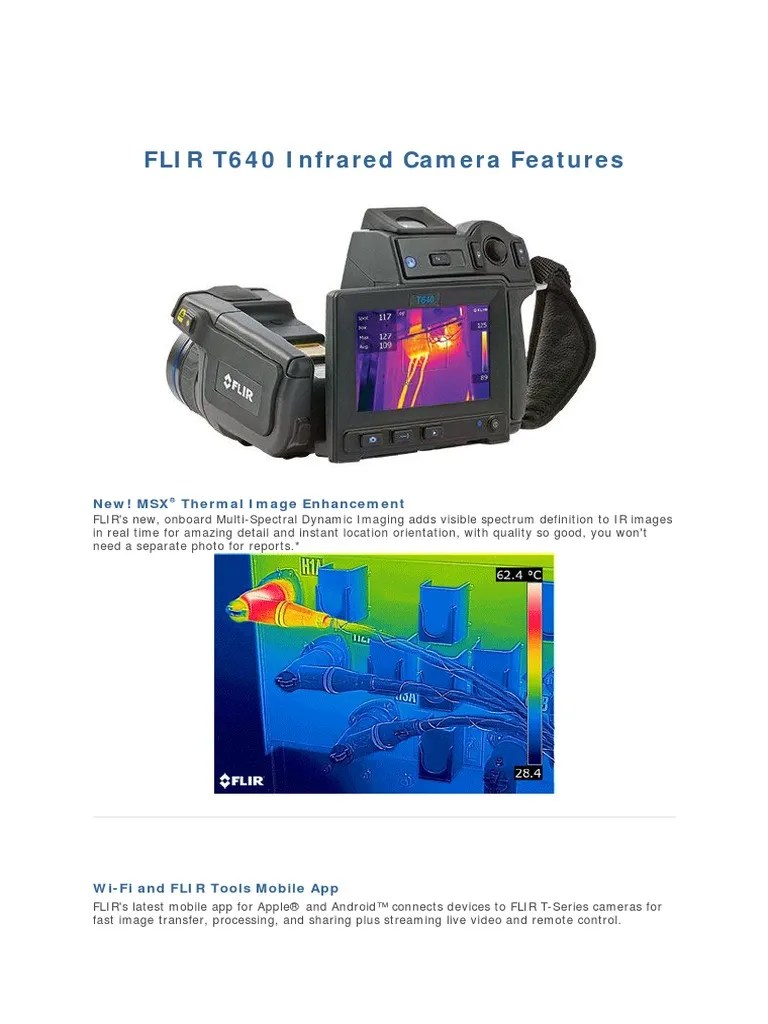 FLIR T640 Infrared Camera Features Enfoque automático Cámara