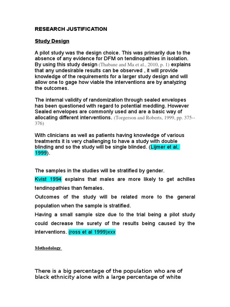 Example Of Justification Of The Study In Research Study Poster