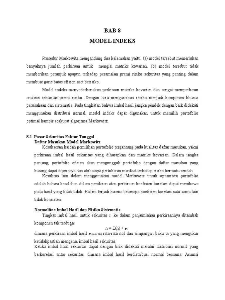 Chapter 8 Model Indeks