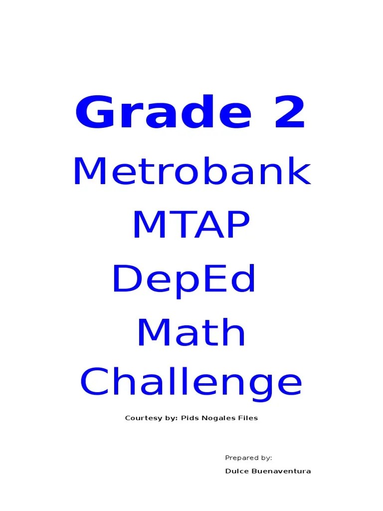 Grade 2 Mtap Reviewer | Fraction (Mathematics)