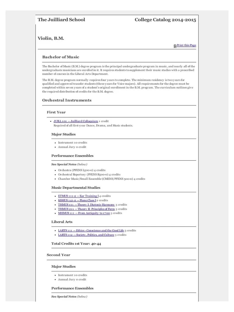Juilliard B PDF Orchestras Music Theory
