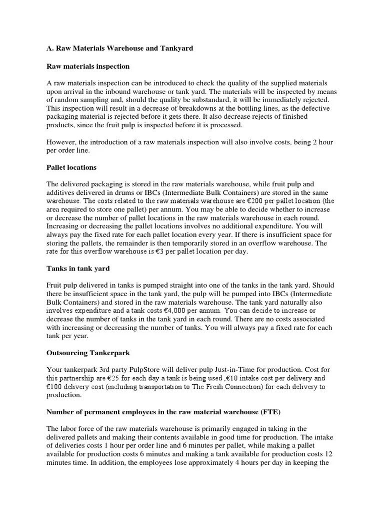 TFC Roles VP Operations Warehouse Labour Economics Free 30day