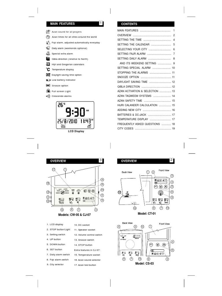 Alfajr Clock | PDF | Nature