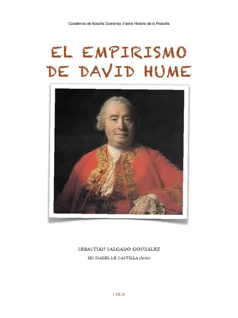 empirismo de hume.pdf David Hume Empirismo
