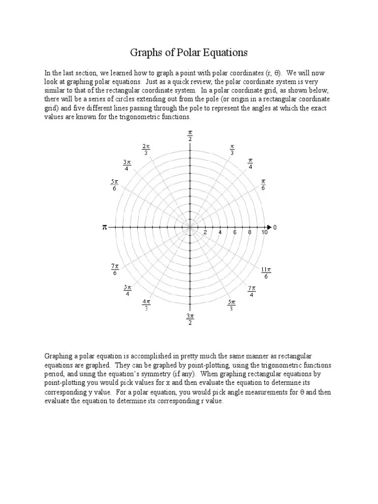 7b- More Graphs Polar Equations Practice Handout.1420549687 | Sine