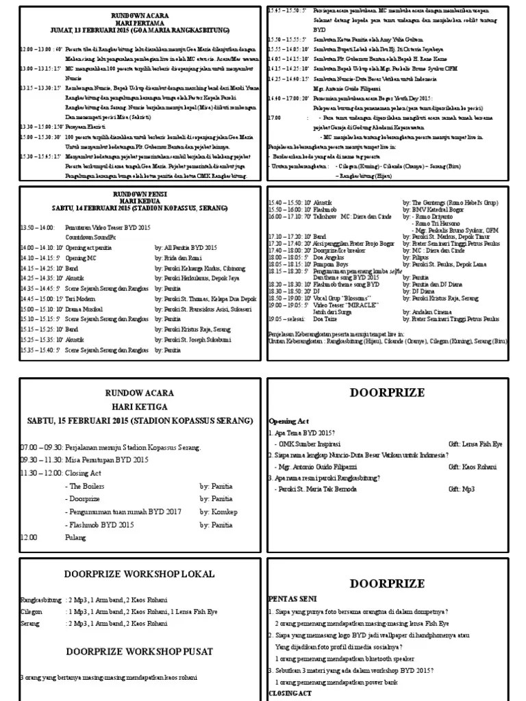 Cue Card BYD 2015 | PDF