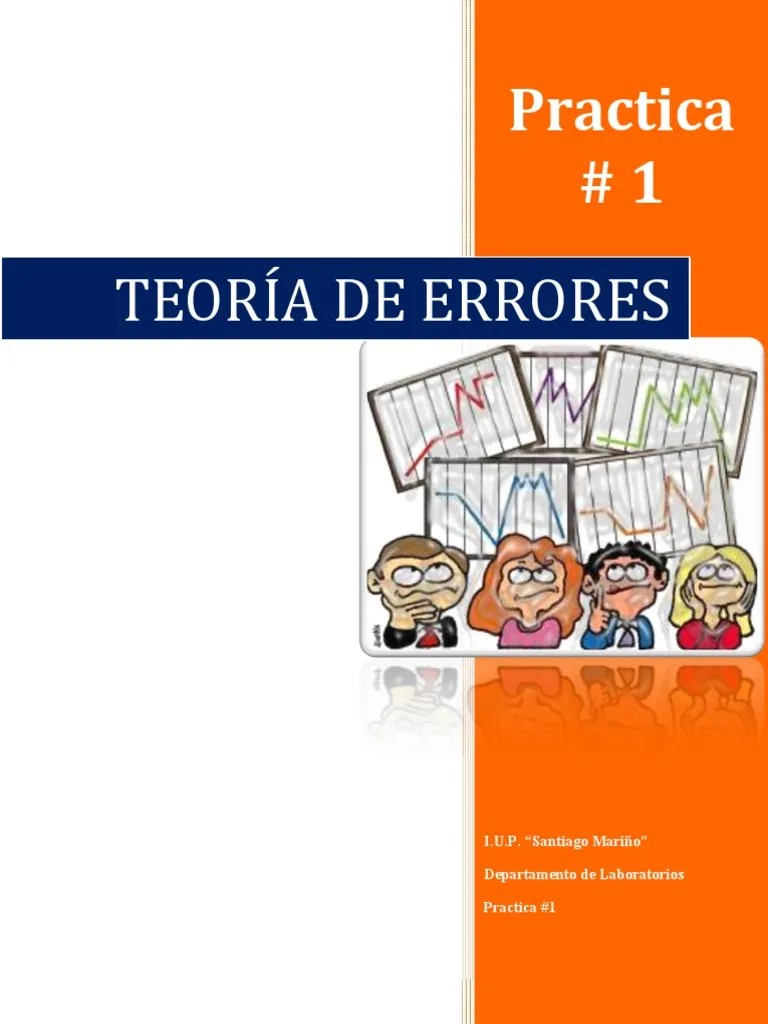 1 Teoría de Errores Medición Balanza