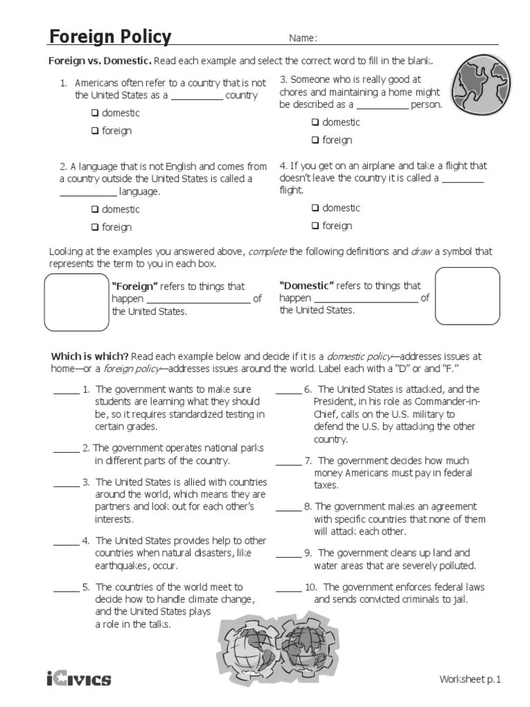 Foreign Policy Student PDF Foreign Policy Of The United States
