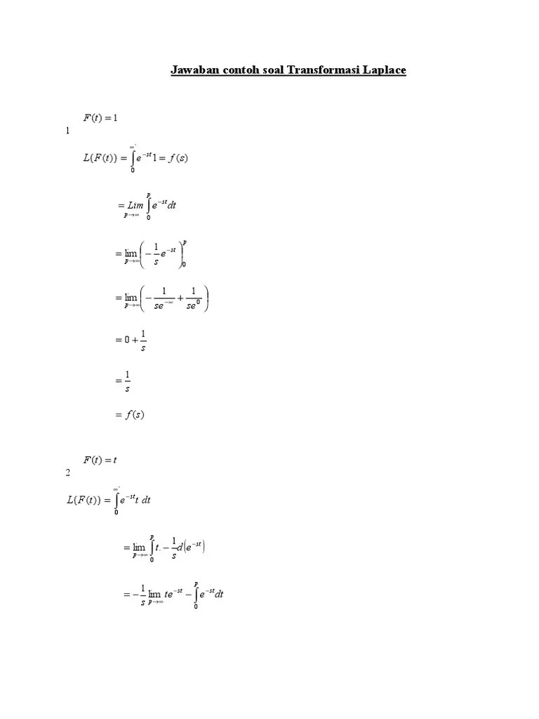 25++ Contoh Soal Diferensial Laplace - Kumpulan Contoh Soal