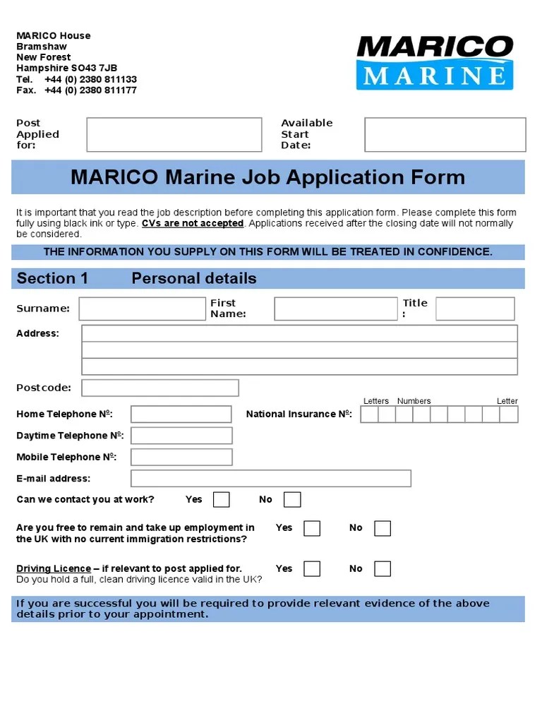 Job Application Form Template Word Race And Ethnicity In The United