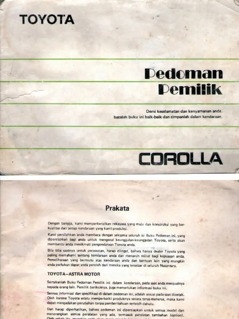 Buku Manual Toyota Corolla AE92 (1)