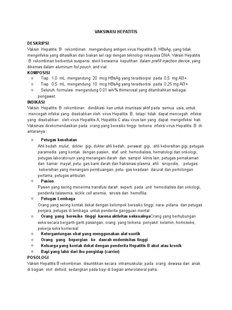 Vaksinasi Hepatitis