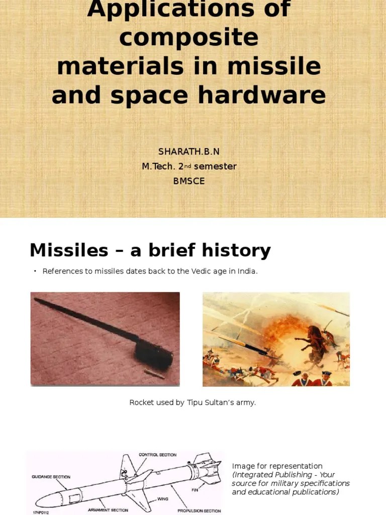 Applications of Composites in Missiles and Space Hardware. PDF