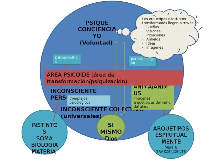 Esquema Mapa Del Alma Psique Segun Jung Carl Jung Psicologia analitica