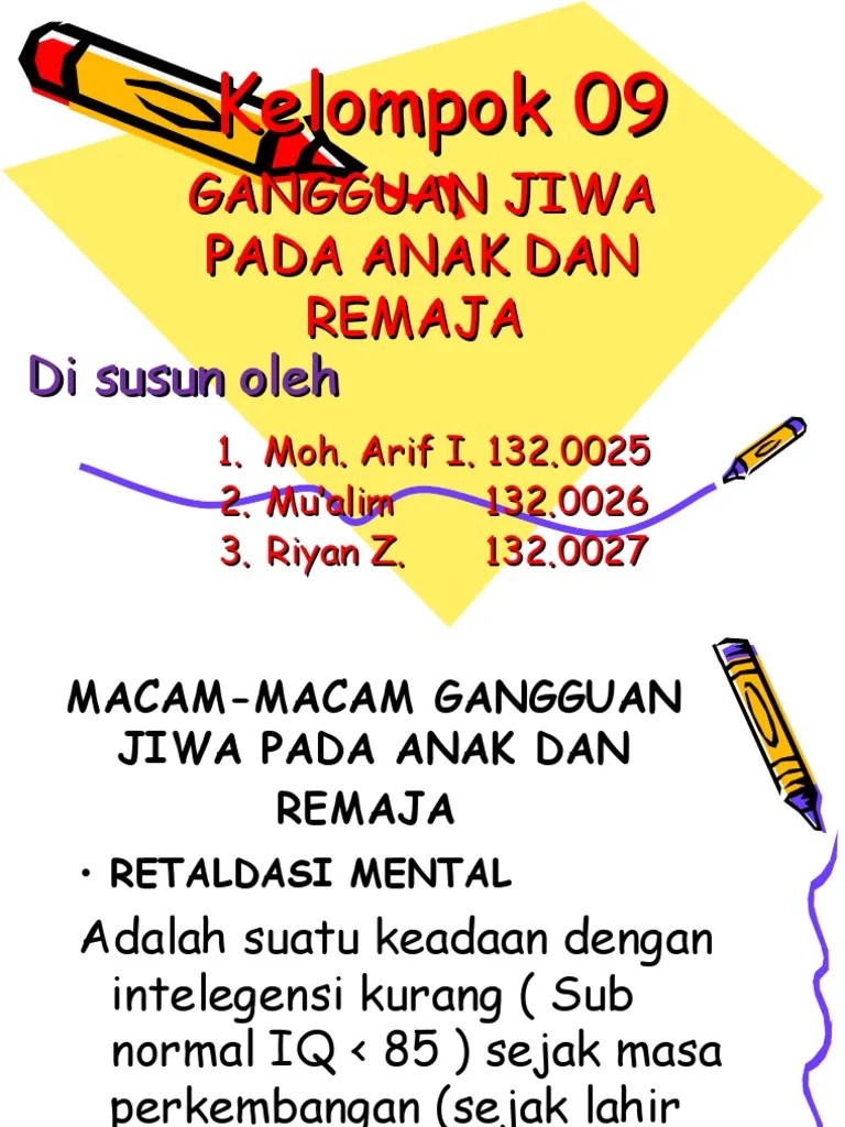 Gangguan Jiwa Pada Anak Dan Remaja | PDF
