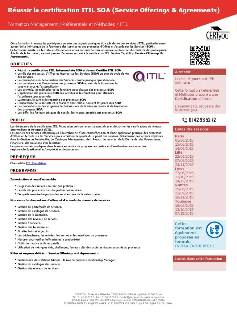 SOAformationitilsoaservicecapabilityserviceofferingsagreements