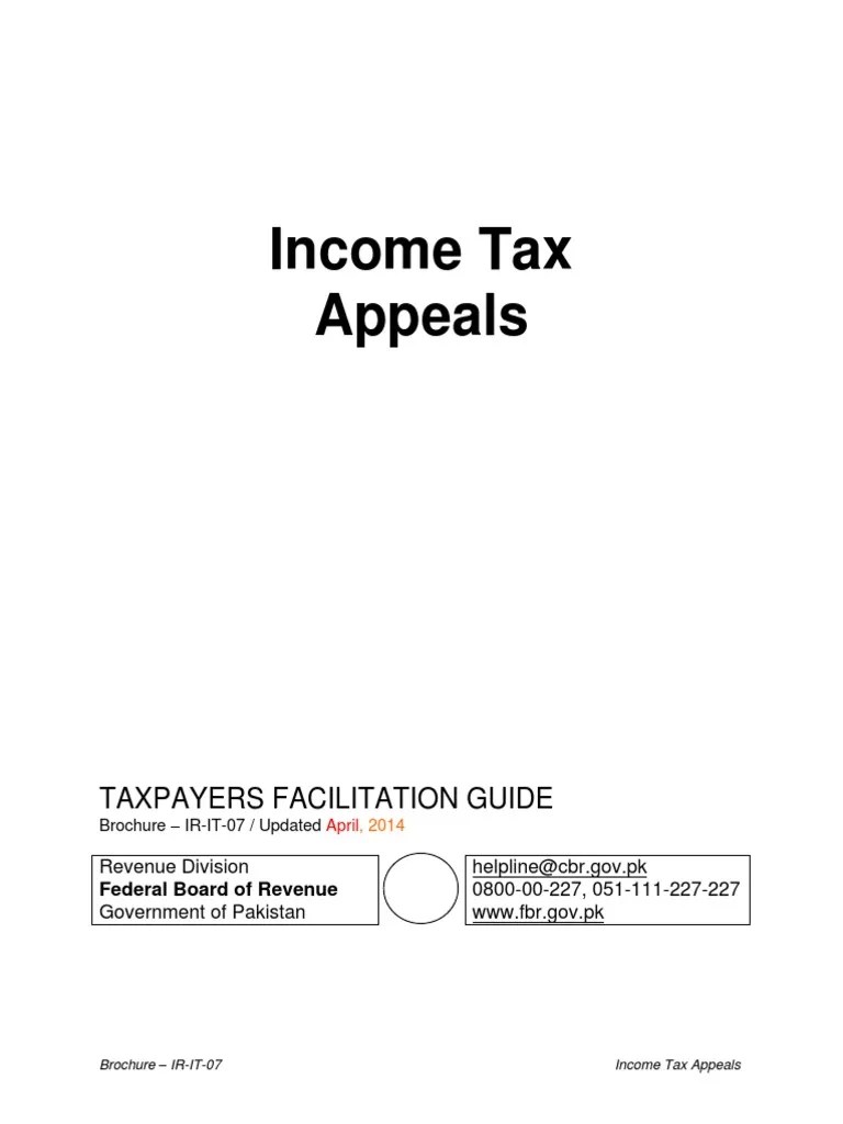 Tax Appeals Form PDF Tax Refund Taxes