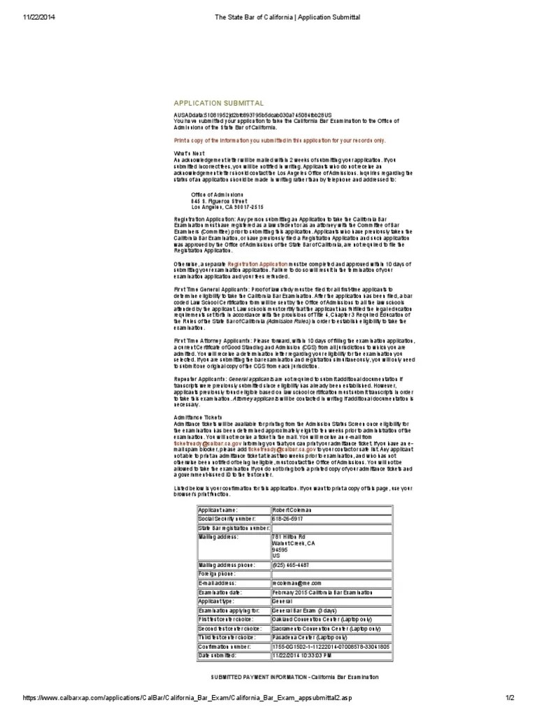 The State Bar of California _ Application Submittal.pdf State Bar Of