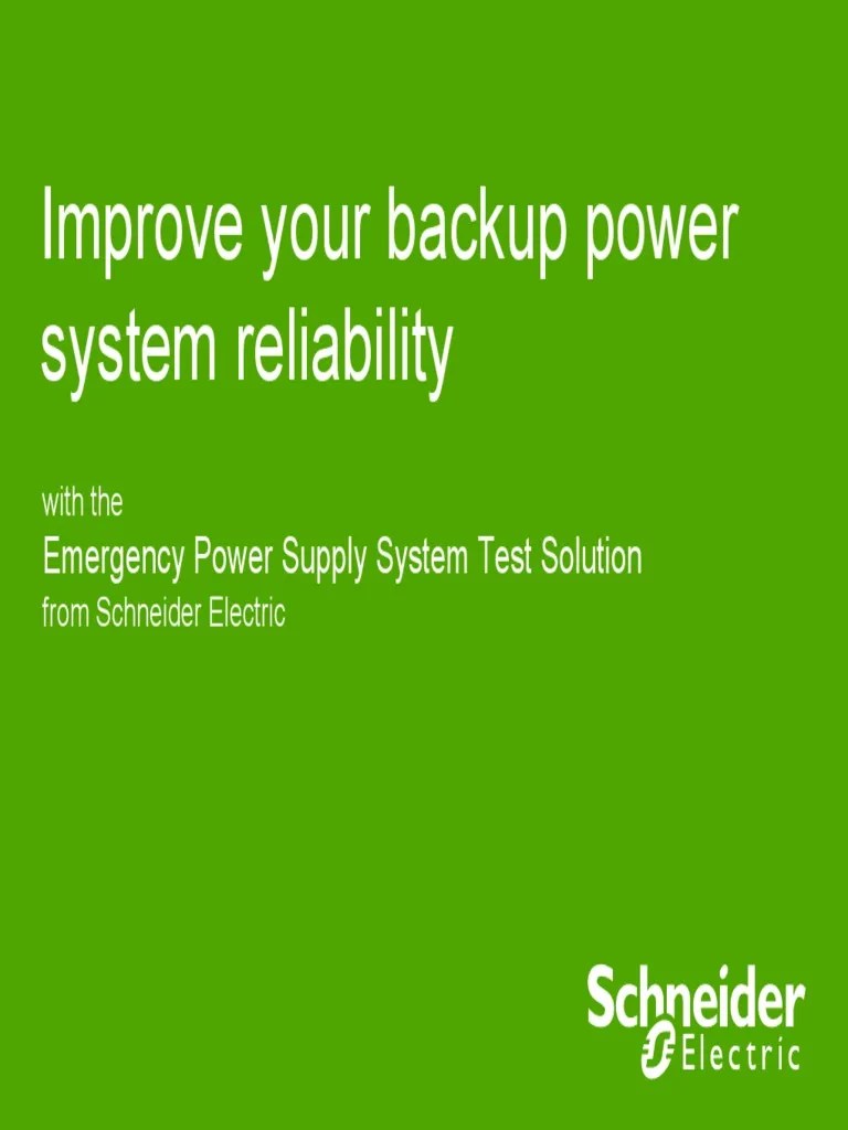 Critical Power System Testing PDF Reliability Engineering