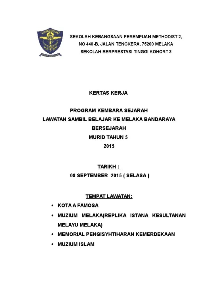 Puan norita binti harijaman disediakan oleh: Kertas Kerja Lawatan Sejarah 2015