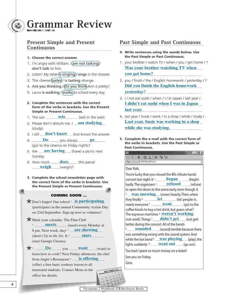 Viewpoints 2 Workbook Perfect (Grammar) Celebrity