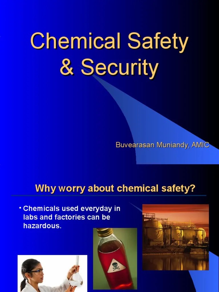 Chemical Safety and Security PDF Threat Laboratories